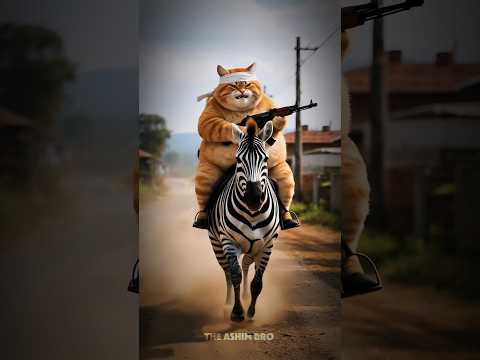 Angry 💢 Cat 😾😡 #anime #ai #facts #baby #cat #cartoon #zabra #pig #funny #big cat