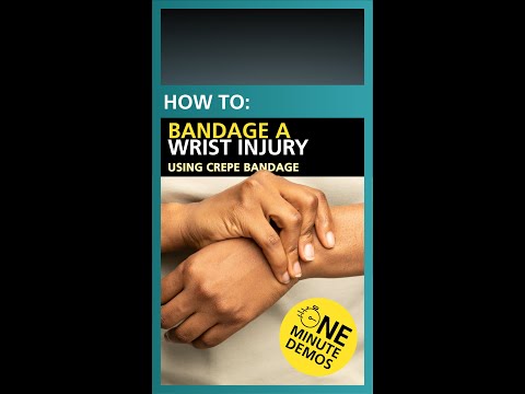 How to Bandage a Wrist Injury Using Crepe Bandage | One Minute Demos | YouTube Shorts