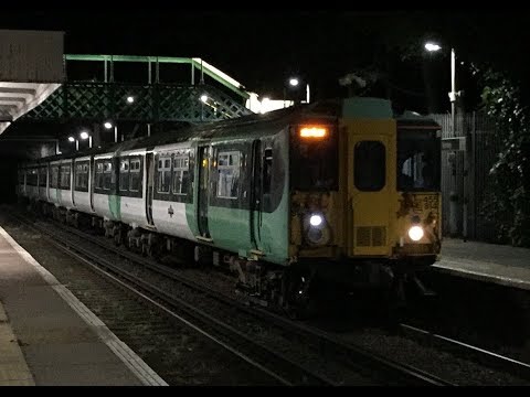 The final all stations London Victoria to Caterham train! 455 814 arrives at Kenley for Caterham