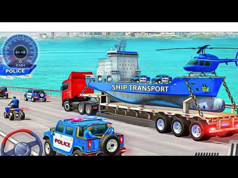 Transporting Hummer and Quad Bike in Cargo Plane - Us Police Plane Transporter - Android #gadi