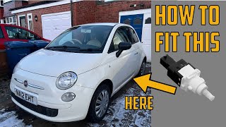 BRAKE LIGHT SWITCH LOCATION 2012 FIAT 500