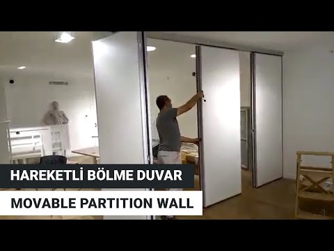Movable partition wall video