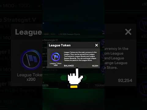 HOW TO GET LEAGUE TOKENS FAST FREE IN EA FC FIFA MOBILE 25 #shorts #fcmobile