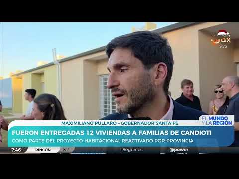 12 Familias de Candioti recibieron sus propias viviendas | La opinión de Oreggioni, Corral y Pullaro