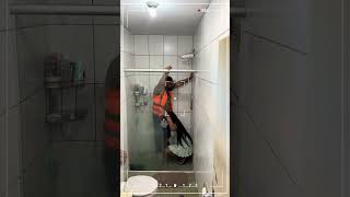 I hired an electrician to fix the shower.