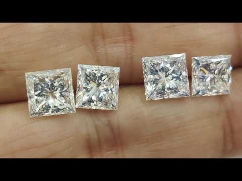 2ct princess cut diamond pair for earrings $15000 #miami