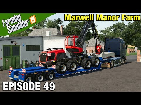 HEAVY LOGGING EQUIPMENT Farming Simulator 19 Timelapse - Marwell Manor Farm FS19 Episode 49
