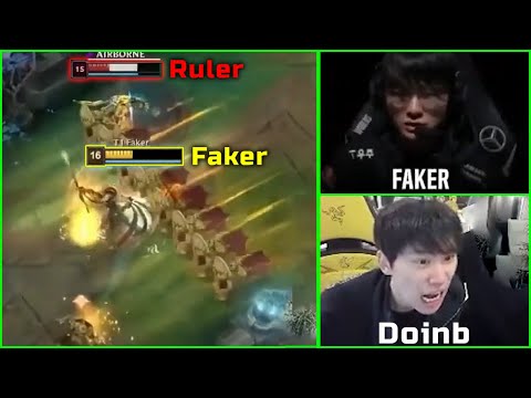 Doinb Reaction to T1 DESTROYING JDG - Full 4 Game Highlight Worlds 2023