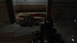 preview picture of video 'dead guy stuck in lift - Modern Warfare 2'