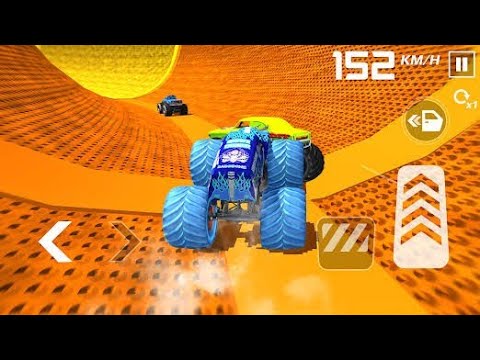 Monster Truck Mega Ramp Extreme Racing - Impossible GT Car Stunts Driving - Gadi game - Android Game