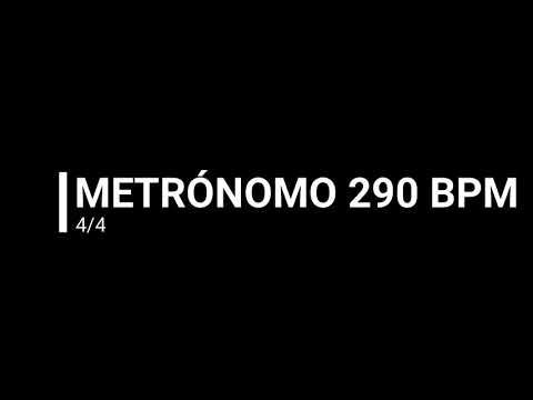 METRÓNOMO 290 BPM 4/4