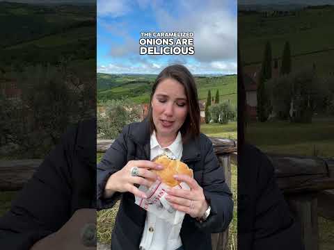 Trying Dario Cecchini’s Burger in Panzano!
