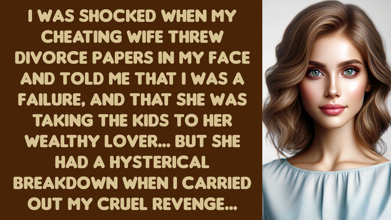 I was shocked when my cheating wife threw divorce papers in my face and told me that I was a failure