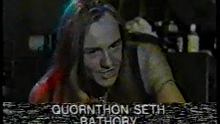 QUORTHON introducing Bathory&#39;s promo video on MTV [1990]