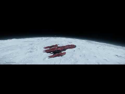Star Citizen 3.16.1 Red Festival, RSI Aquila paint red with AD5B vs Sabre and Hurricane // 5K