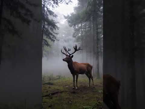Guardian of the Forest: Stag in the Mist