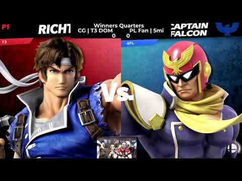 CG | T3 Dom (Richter) vs PL Fan | 5mi (Captain Falcon) - UCI #43 Winners Quarter Finals