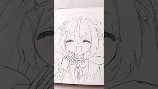 一枚だけ使い回し(^^)#天宮 #天宮こころ #絵 #イラスト #drawing #にじさんじ #nijisanji #shorts #art #かわいい