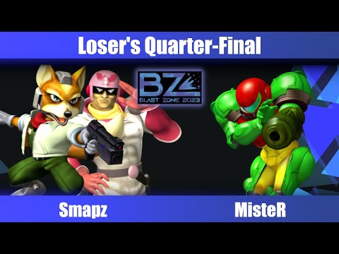 Smapz Vs. MisteR - Melee Singles Loser's Quarter-Final - Blast Zone 2023