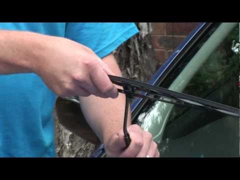 Part of a video titled Wipertech - How to install Universal Hook metal wiper blades - YouTube