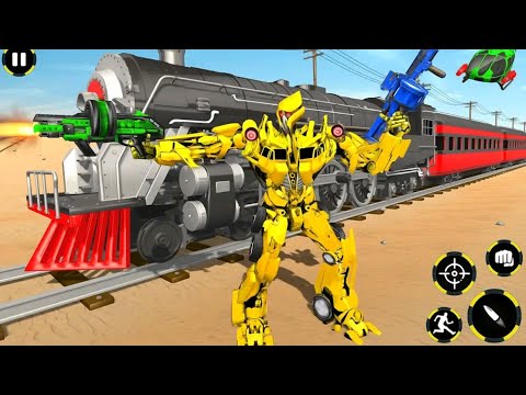 Futuristic Train Transforming Robot Games Android Gameplay HD | Rution Games