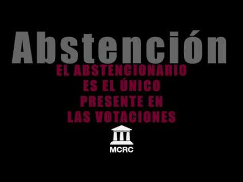 El abstencionario es el único presente en las votaciones