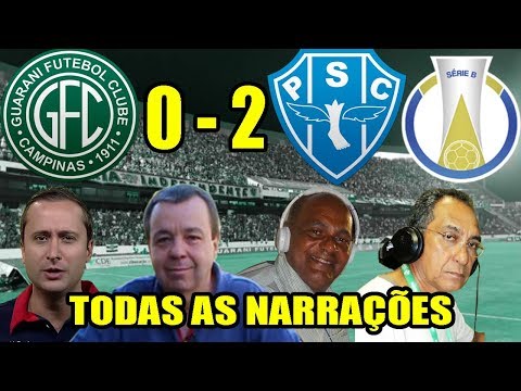 Todas as narrações - Guarani 0 x 2 Paysandu / Brasileirão Série B 2018
