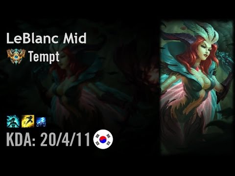 LeBlanc Mid vs Lissandra - Tempt - KR Challenger Patch 6.9