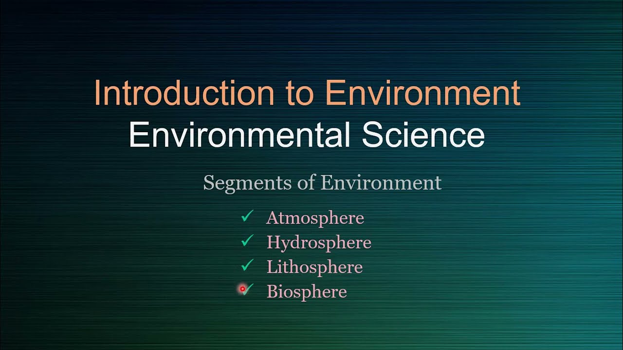 Segments of Environment in hindi/ urdu.. Atmosphere Hydrosphere Lithosphere and Biosphere explained