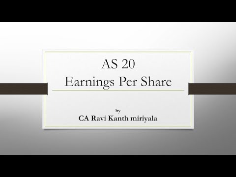 AS 20 - Earnings per share | CA Inter | CA Ravi Kanth Miriyala