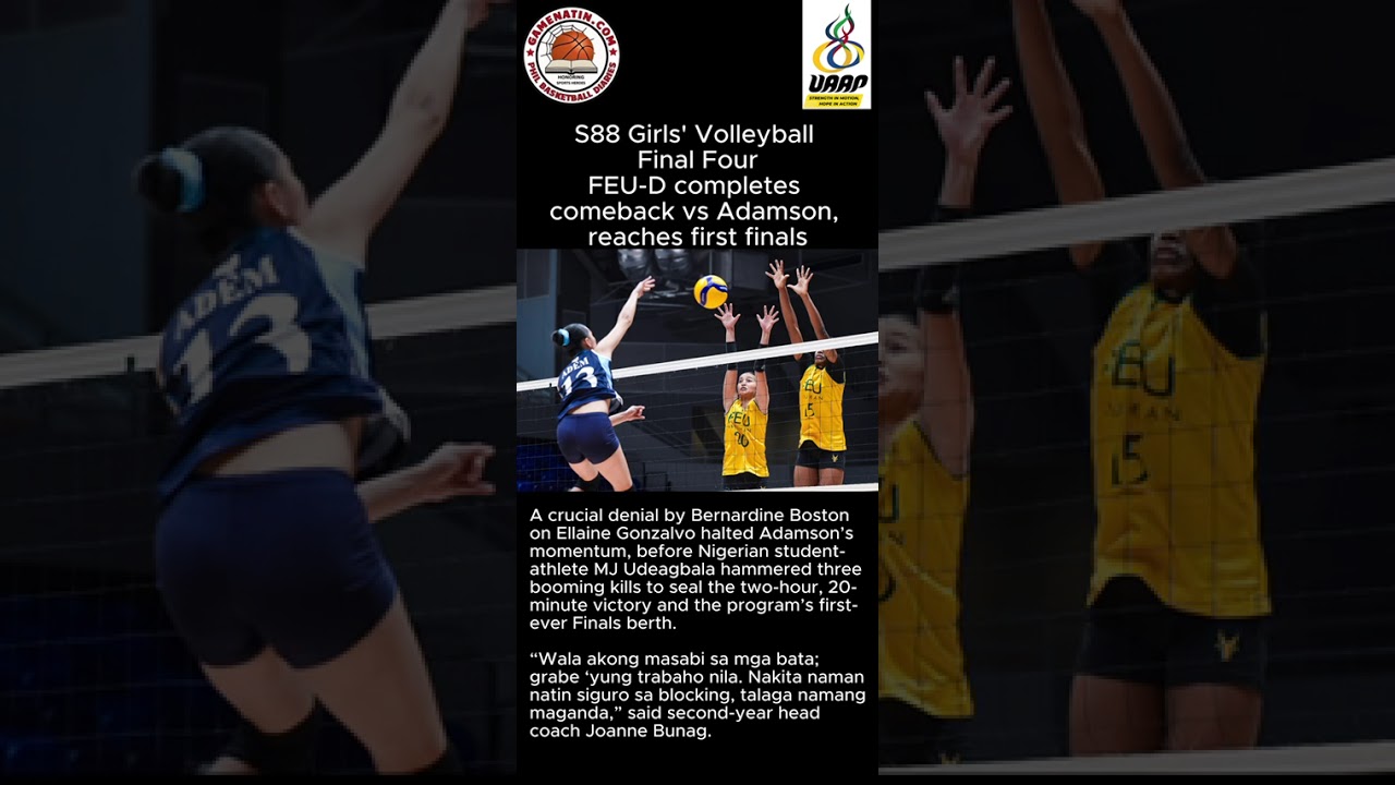 UAAP Girls' Volleyball:  FEU upsets Adamson to set up clash vs NU in Finals