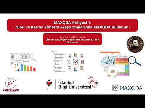 MAXQDA Atölyesi Oturum 1: MAXQDA Nedir? Kimler Kullanır? Proje Yaratma - İstanbul Bilgi Üniversitesi