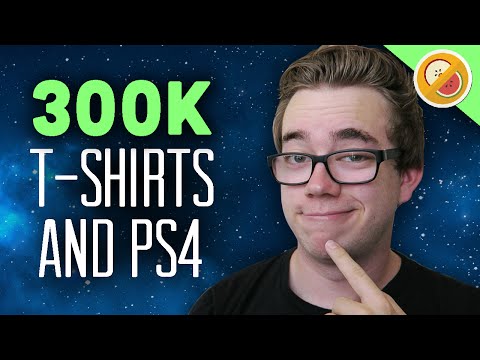 300,000 Subscribers! T-Shirts and PS4 Giveaway Winner!