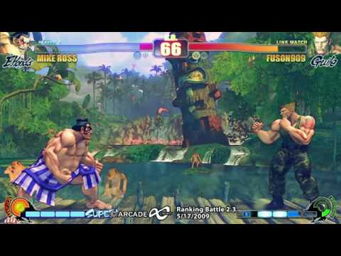 Arcade Infinity SF4 Ranbat 2.3 - Top8 Mike Ross (HO/SA) vs Fuson909 (GU)