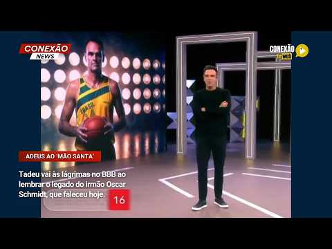 Vídeo: Tadeu vai às lágrimas no BBB ao lembrar o legado do irmão Oscar Schmidt, que faleceu hoje.