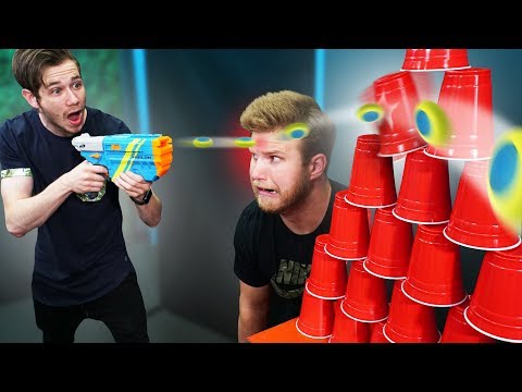 NERF Solo Cup Trickshot Challenge!