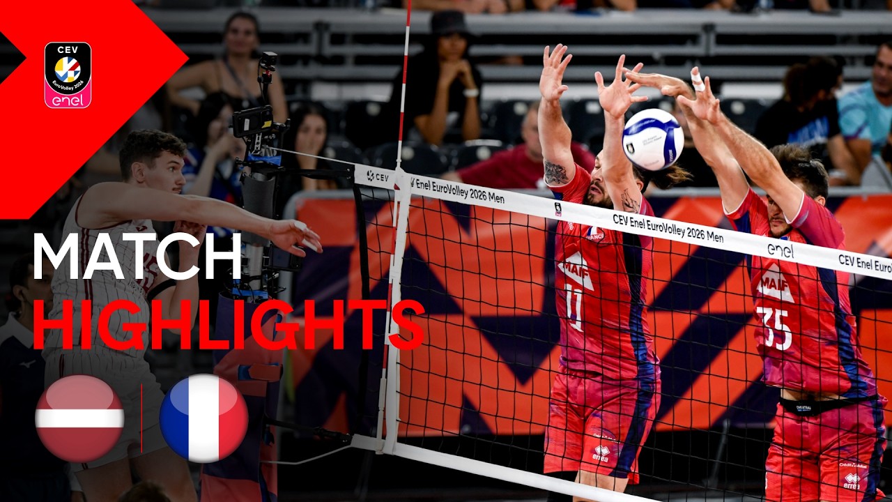 Highlights | Latvia vs. France | CEV Enel EuroVolley 2026 | Men