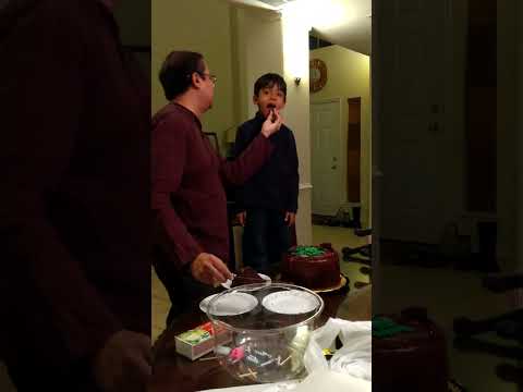 Dec 6, 2017: Siddhant's Birthday with Dad, Nishu, Sir Meowsalot and Chocolate Cake!