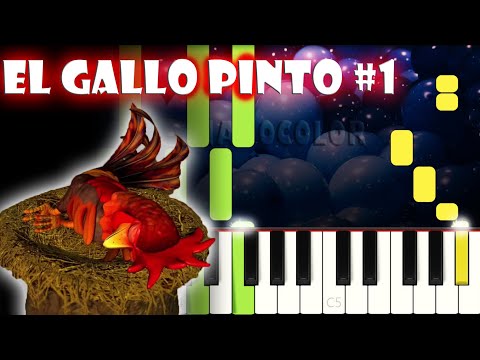 El Gallo Pinto #1 | Piano Cover | Tutorial | Karaoke