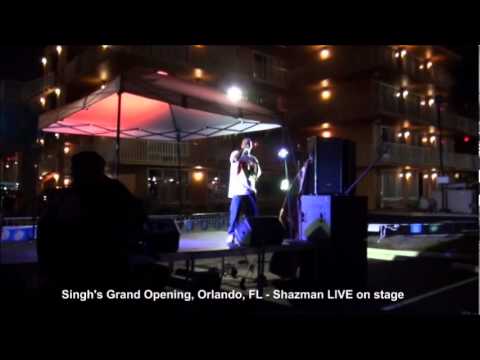Shazman  live on stage - Singhs Grand Opening, Orlando, FL