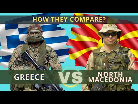 Greece vs North Macedonia military power comparison 2021