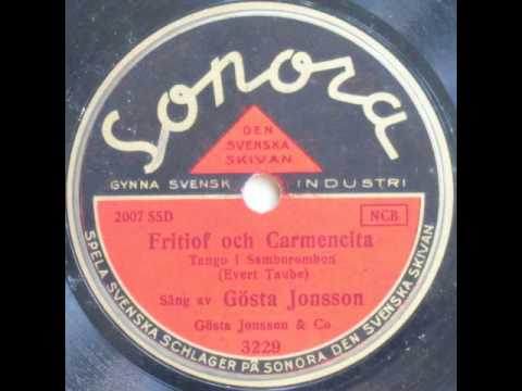 Frithiof och Carmencita (Tango i Samborombon) - Gösta Jonsson 1937