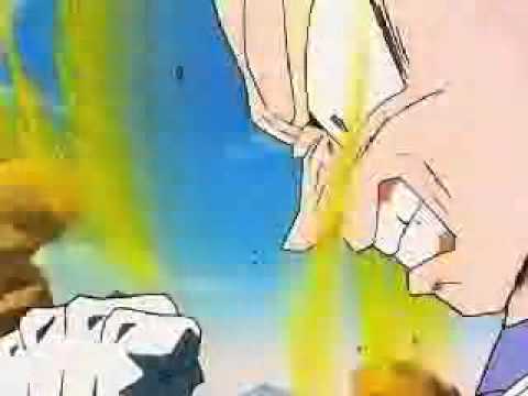 Vegeta gets angry and turns Super Saiyan