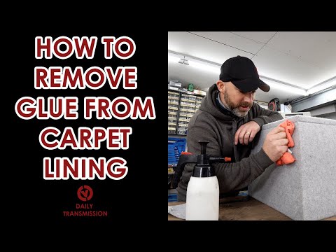 HOW TO REMOVE GLUE FROM CARPET LINING IN YOUR VAN - A step by step guide