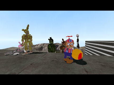 THROWING FNAF CHARTERS OFF A BUILDING 4