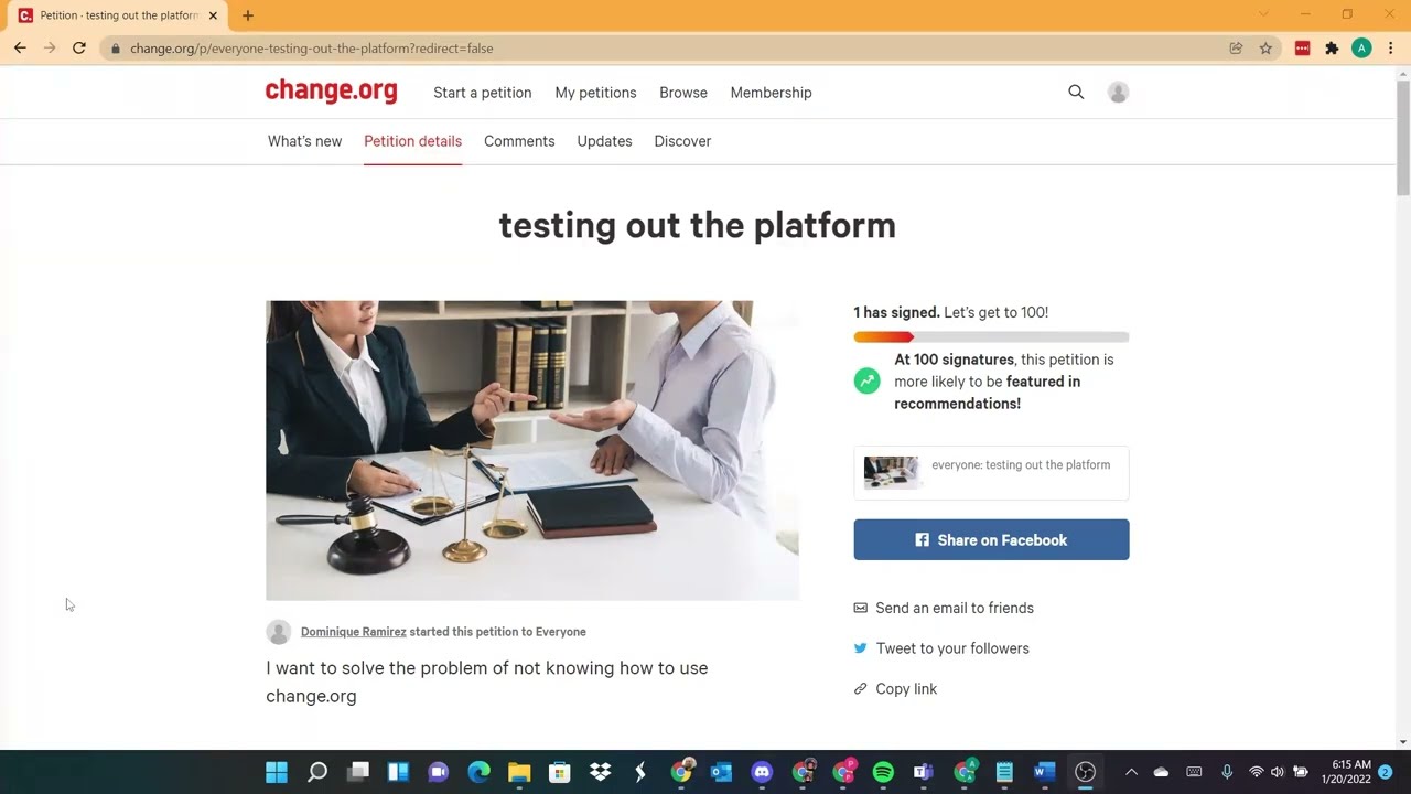 How To Sign A Petition On Change.org