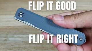 THE BEST WAY TO OPEN A FRONT FLIPPER KNIFE CIVIVI EXARCH