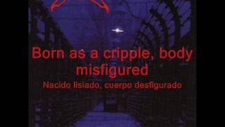 Defaced total mutation & lyrics (subtitulado)  from Gas. Flames. Bones. (1999) album of Blood