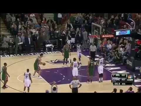 Zaza pachulia Game Winner Milwaukee Bucks vs Sacramento Kings 108-107