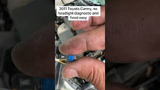 No headlights on a Toyota Camry and fixed 🤔
